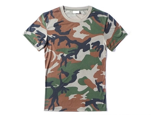 El desgaste táctico militar 100% del algodón Ripstop camufla la camiseta del ejército