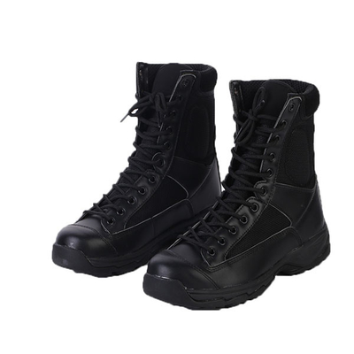 Cree las botas para requisitos particulares tácticas militares negras fuertes para los hombres y las mujeres