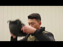 Casco balístico resistente a prueba de balas con resistencia de impacto y color negro