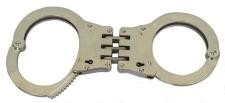 calidad  Self Defense Anti Riot Police Equipment Carbon Steel NIJ Real Police Handcuffs fábrica