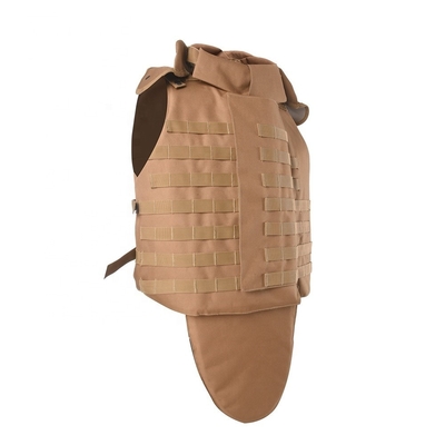 Vestido antibalas táctico militar con botón ajustable 9mm/.44 Balas con almohadilla de trauma suave