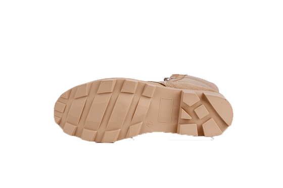 Zapatos altos Ligero Desierto Inodoro Deportivo De goma Zapatos de Combate De Cuero Negro Botas Tácticas Para Hombres