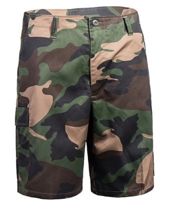 Camuflaje puro militar estático anti de la selva del algodón de los pantalones de cortocircuito