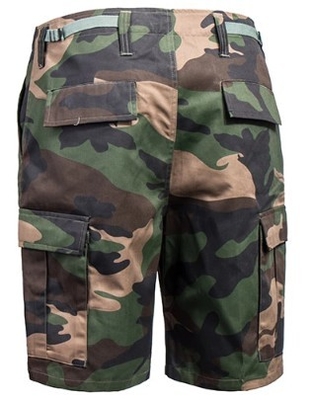 Camuflaje puro militar estático anti de la selva del algodón de los pantalones de cortocircuito