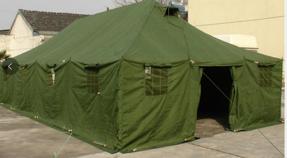 Gran tienda de lona militar 12 * 4.8m Tienda impermeable Tienda de vidrio