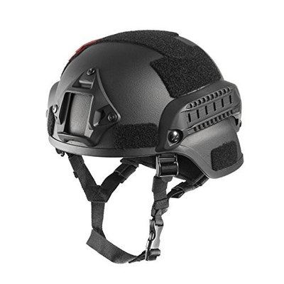 Casco balístico resistente a prueba de balas con resistencia de impacto y color negro