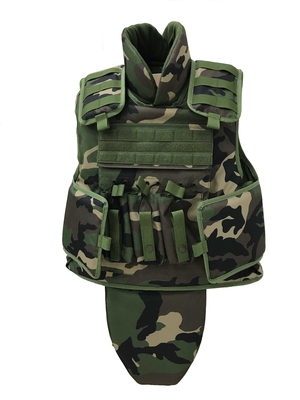 NIJ IIIA+ Chaleco antibalas de armadura pesada de alta protección Color camuflaje