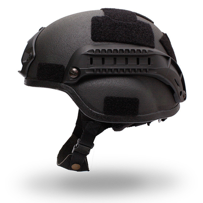 Casco balístico resistente a prueba de balas con resistencia de impacto y color negro