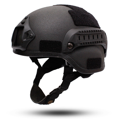 Casco balístico resistente a prueba de balas con resistencia de impacto y color negro