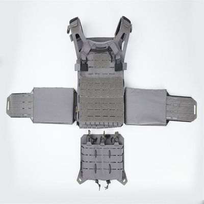 Comfort chaleco táctico militar a prueba de balas con placas balísticas integradas y cierre de botón rápido