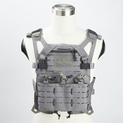 Comfort chaleco táctico militar a prueba de balas con placas balísticas integradas y cierre de botón rápido