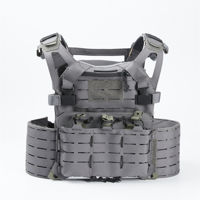Comfort chaleco táctico militar a prueba de balas con placas balísticas integradas y cierre de botón rápido