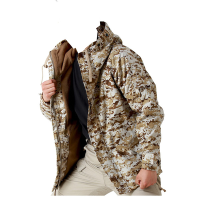 Adultos chaquetas tácticas para hombres camisetas a prueba de viento collar de poliéster con cremallera