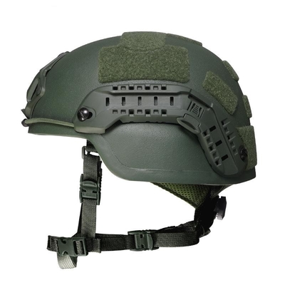 Casco balístico táctico negro con resistencia al impacto Protección balística / características impermeables