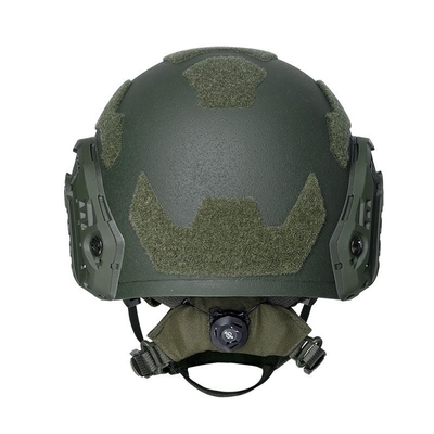 Fuerza Fibras de aramida Casco de combate balístico A prueba de balas Anti fragmentación Color personalizable