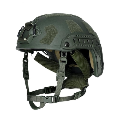 Fuerza Fibras de aramida Casco de combate balístico A prueba de balas Anti fragmentación Color personalizable