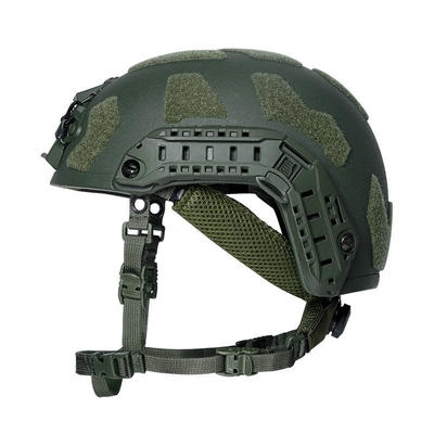 Fuerza Fibras de aramida Casco de combate balístico A prueba de balas Anti fragmentación Color personalizable