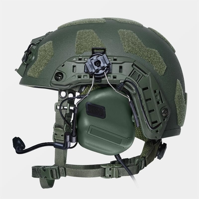 Fuerza Fibras de aramida Casco de combate balístico A prueba de balas Anti fragmentación Color personalizable