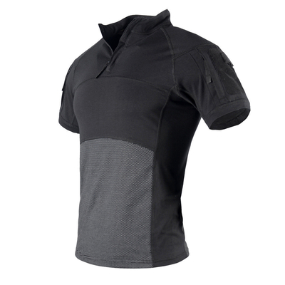 Camisetas de rana Manga corta Deportes al aire libre Acampada Camiseta táctica Manga corta con bolsillos en el brazo