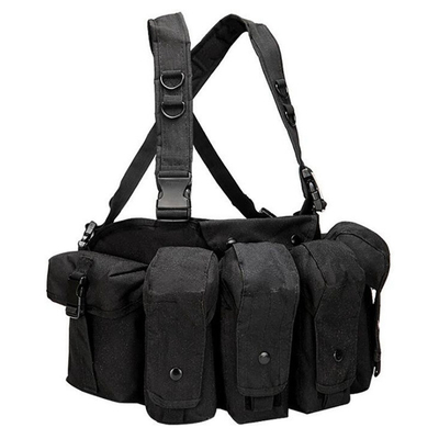 Equipo de engranaje desmontable Suministros de seguridad Sistema táctico MOLLE chaleco táctico con hebilla de liberación rápida