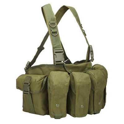 Equipo de engranaje desmontable Suministros de seguridad Sistema táctico MOLLE chaleco táctico con hebilla de liberación rápida
