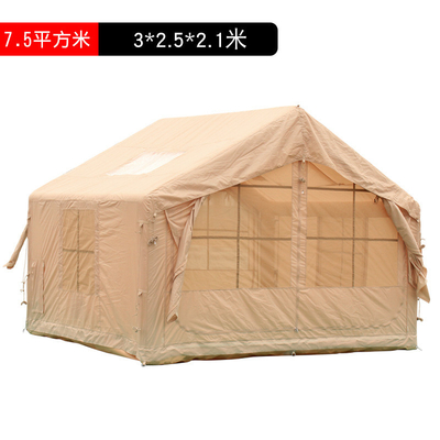 6.3 metros cuadrados Tour de auto-conducción espesado Camping impermeable carpa inflable al aire libre cabina inflable para el desierto
