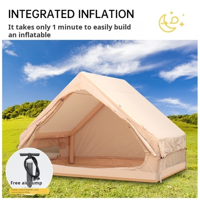 6.3 metros cuadrados Tour de auto-conducción espesado Camping impermeable carpa inflable al aire libre cabina inflable para el desierto
