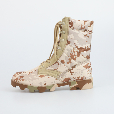 Botas tácticas de combate con talón plano y suela exterior de goma duradera