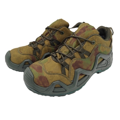 Botas tácticas de combate con absorción de choques De cuero duradero Talón plano Anillo alto