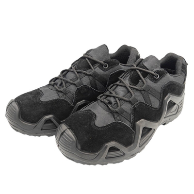 Botas tácticas de combate con absorción de choques De cuero duradero Talón plano Anillo alto