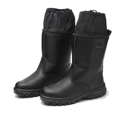 Anti-aplastamiento Anti-aplastamiento Caluroso Negro Botas de protección laboral de tapa alta Soldadura zapatos de trabajo cerrados