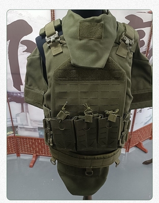 Equipo táctico de seguridad Molle System Vestido de transporte de tela de Oxford Vestido táctico con placa de blindaje suave UHMWPE