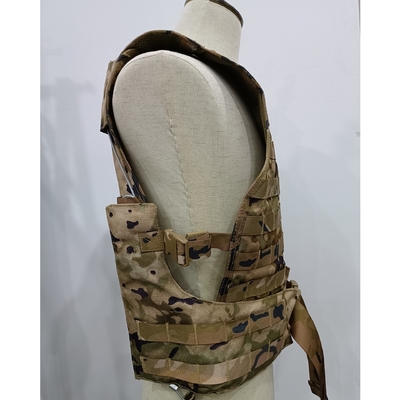 Chaleco táctico de combate con sistema Molle y cinturones ajustables