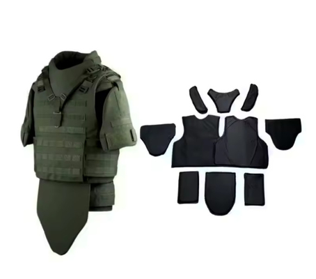 Equipo táctico de seguridad Molle System Vestido de transporte de tela de Oxford Vestido táctico con placa de blindaje suave UHMWPE