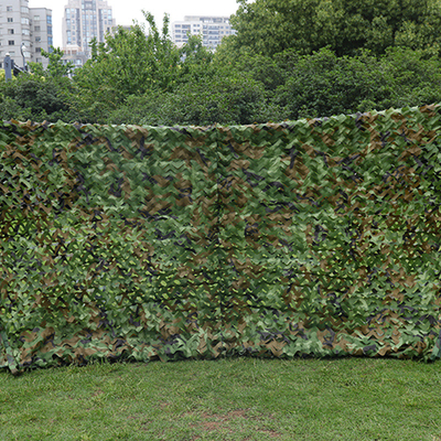 150D 210D Red de camuflaje duradera de poliéster de doble capa para exteriores