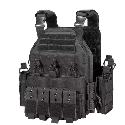 Vestido de entrenamiento táctico Bolso portador de placa de liberación rápida de caza Molle Vestido de peso táctico mujeres entrenamiento masculino