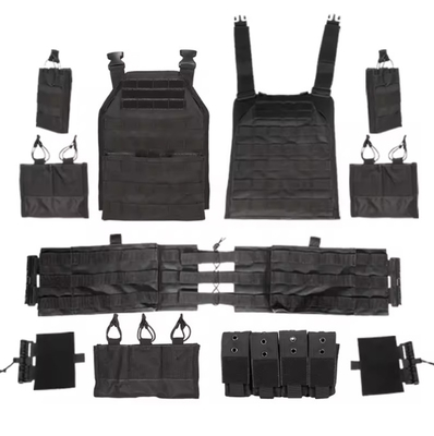 Vestido de entrenamiento táctico Bolso portador de placa de liberación rápida de caza Molle Vestido de peso táctico mujeres entrenamiento masculino