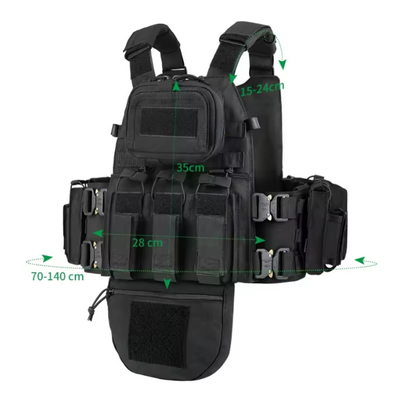 Vestido táctico personalizado equipo de caza portador de placa verde de protección completa Vestido táctico de entrenamiento al aire libre