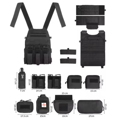 Vestido táctico personalizado equipo de caza portador de placa verde de protección completa Vestido táctico de entrenamiento al aire libre