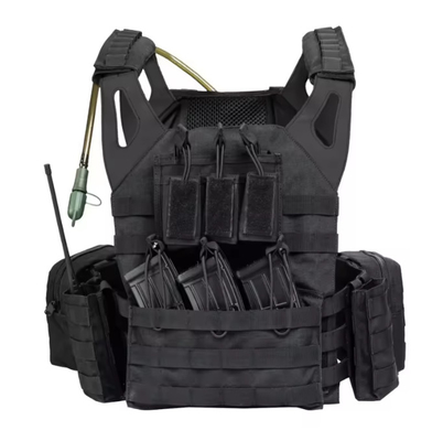 chaleco táctico de combate con cinturones de cintura ajustables