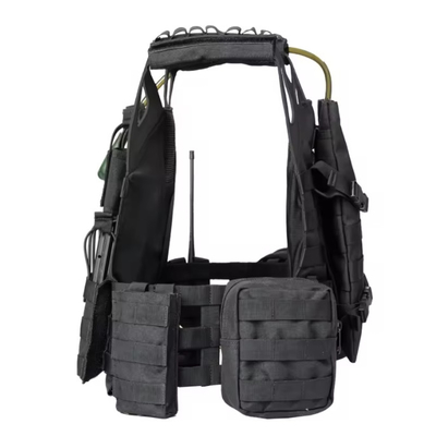 chaleco táctico de combate con cinturones de cintura ajustables