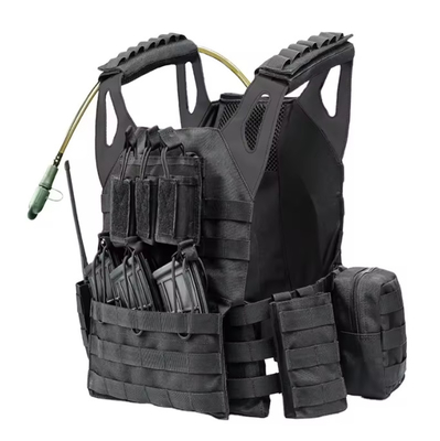 chaleco táctico de combate con cinturones de cintura ajustables
