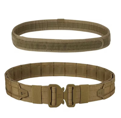 Equipo Tactico Bolso de molla ajustable de 6 piezas Conjunto de poliéster camuflaje cinturón táctico con bolsas magnéticas