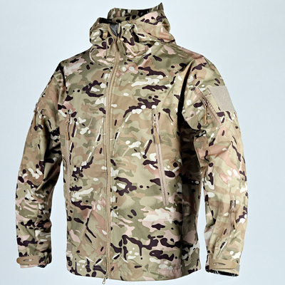 Chaqueta de pelo duro para exteriores de pelo táctico, otoño e invierno, más chaqueta de caballo a prueba de viento, impermeable.