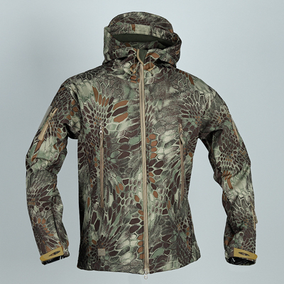 Chaqueta de pelo duro para exteriores de pelo táctico, otoño e invierno, más chaqueta de caballo a prueba de viento, impermeable.