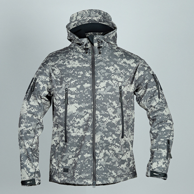 Chaqueta de pelo duro para exteriores de pelo táctico, otoño e invierno, más chaqueta de caballo a prueba de viento, impermeable.