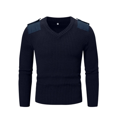 Hombres Verde Oliva Tricotado Otoño Invierno Mantener Calor Espesor Suéter de Combate Pullover táctico al aire libre
