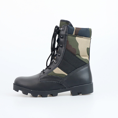 Botas de trabajo táctico de alta calidad para hombres Botas de combate negras para motocicleta Botas de defensa para senderismo