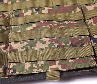 Confortable chaleco táctico militar de nylon ajustable negro con placas NIJ IIIA/III/IV