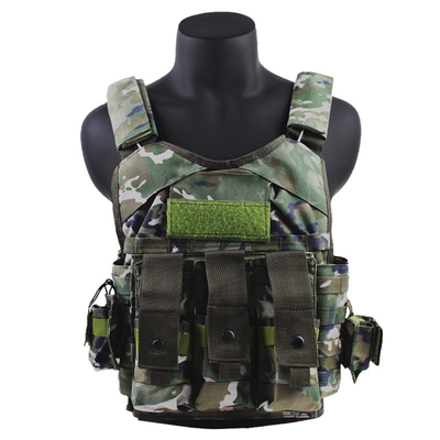 Vestido táctico fantasma multifuncional resistente al desgaste con panel a prueba de balas Traje de entrenamiento al aire libre Camuflaje de ocho piezas
